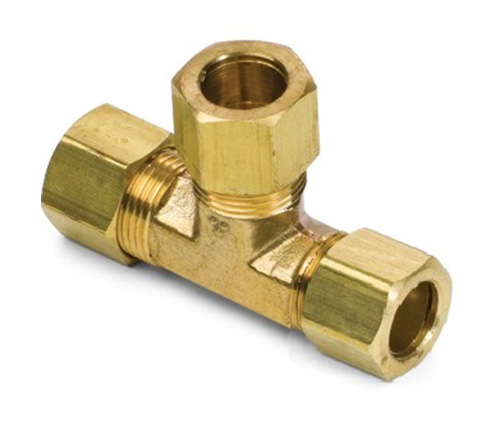 64# تجهيزات ضغط Tee Brass Union