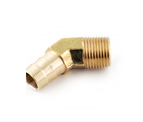 1/8 npt x 1/4 خرطوم بارب تركيب 45 درجة كوع الذكور