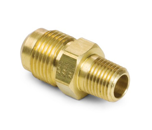 42# SAE 45 ° FLARE MALE ADAPTER BRASS FLARE