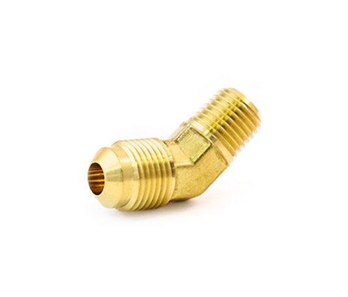 54# SAE 45 ° FLARE BRASS PRASTS مزورة 45 درجة كوع الذكور